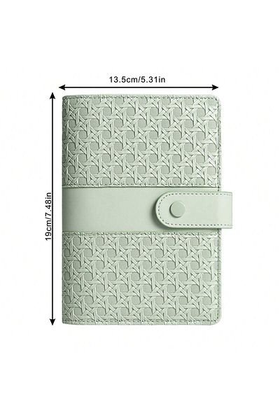Choice A6 light green A6 Macaroon Color PU Leather DIY Binder Photocards Collect Book with Binder Pockets f