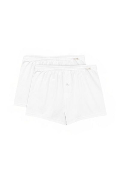 Katia&Bony Συσκευασία 2 Basic Modal Loose Fit Ανδρικό μπόξερ Λευκό/Λευκό