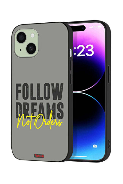 Tolwak غطاء حماية لجهاز آيفون 15 من آبل - اتبع الأحلام وليس الأوامر