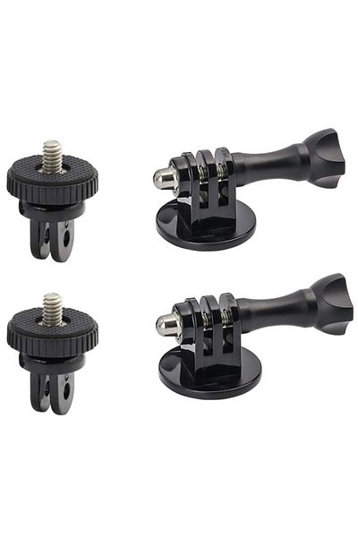 Choice 6pcs Tripod Adapter Mounts for Gopro 13 12 11 10 9 8 7 6 5 4 3 2 1/4-20 Screw Adapter for Go Pro Her