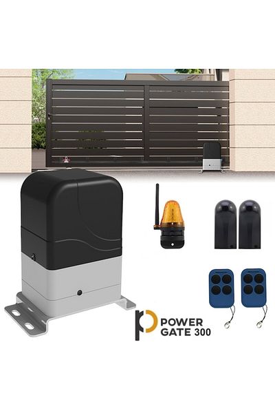 oem home Power Gate 300 Kg Sliding Gate Automation Kit with lamp and photocells