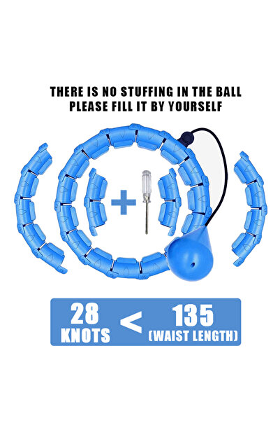 Choice 28 طوقًا رياضيًا أزرقًا لممارسة التمارين الرياضية في المنزل - معدات ري...