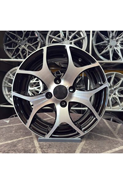Emr 14 inç 4x108 Fiesta Uyumlu Siyah Elmas Kesim Jant Modeli (4 Adet)
