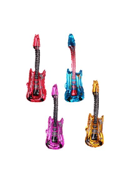 Choice 32inch 4pcs 12pcs 32inch Guitar Foil Balloons Rock Band Music Theme Party Decoration Birthday Party