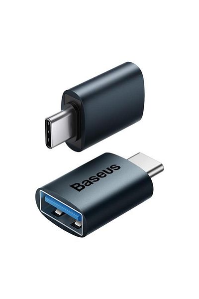Baseus Adaptor Baseus ZJJQ000003, USB Type-C la USB-A/USB 3.1, 10Gb/s, Albastru