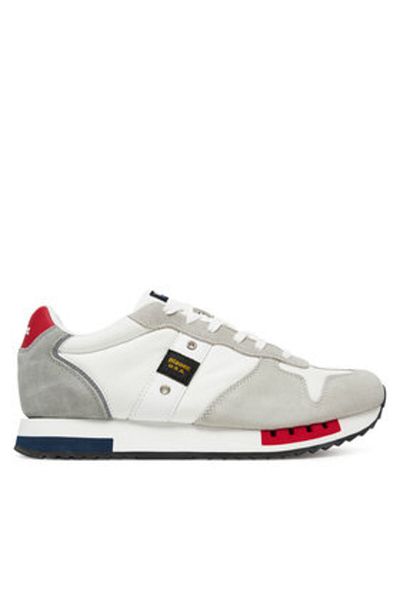 BLAUER Men's Sneakers white BLAUER-S5QUEENS01/MES WRN WHITE/RED/NAVY