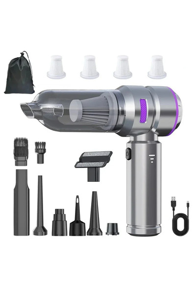 Choice3 Purple 4HEPA Bag Car Vacuum Cleaner High Power Portable Handheld Wire...