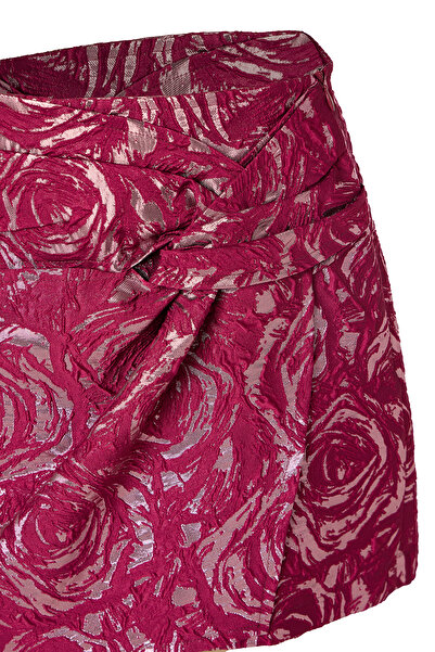 Eight Fashion Women's Colorful Jacquard Shiny Shorts Skirt