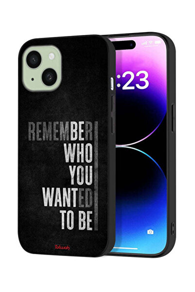 Tolwak غطاء حماية لجهاز Apple iPhone 15 تذكر من أردت أن تكون