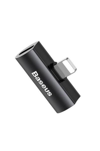 Baseus Adaptor Baseus L46, Lightning - 2 x Lightning (Negru)