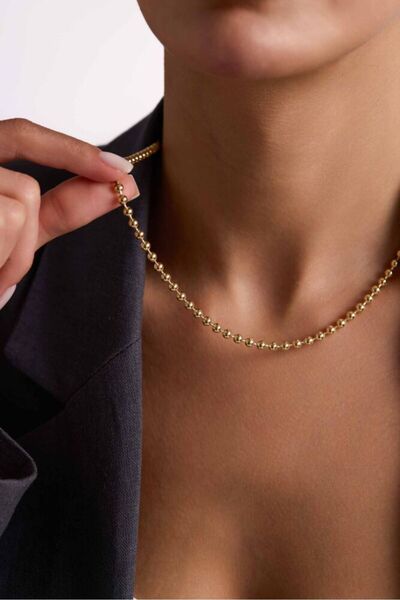 Sembol Gold 14 Ayar Altın Sıra Toplu Zincir 55 cm