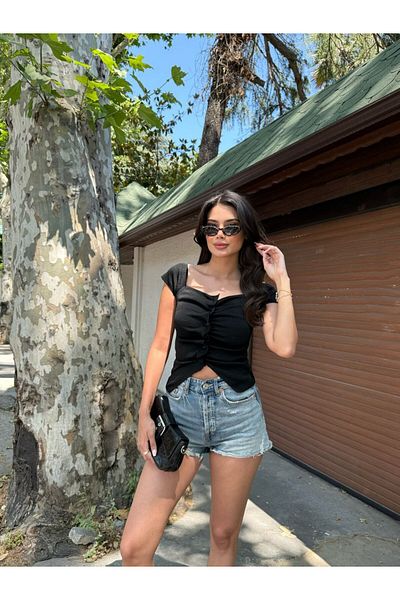 CLB COLLECTION Καλοκαιρινή πλεκτή μπλούζα off the shoulder