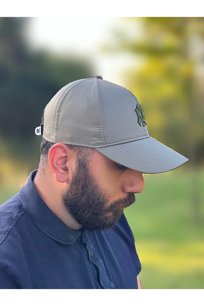 ZERAMİNE Khaki Sports Hat Unisex Ny Hat Micro Fabric Adjustable Waterproof