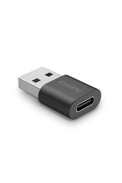 Hama Adaptor Hama, USB-A la USB-C, 10 Gbit/s (Negru)