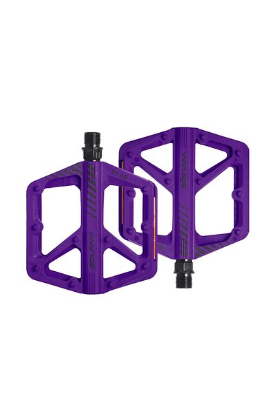 Choice purple BOLANY Bicycle Nylon Pedal Mountain Bike Anti-slip Bike Pedals Seal Double Bearing Pedal MTB