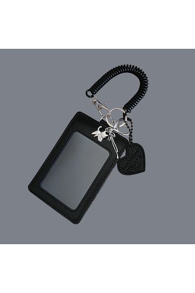 Choice black Cat Ribbon Work ID Campus Card Card Holder