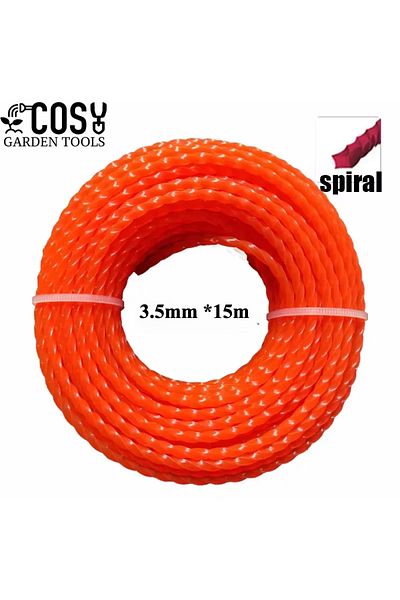 Choice 3.5mm 15m COSY 2.4mm/2.7mm/3mm/3.5mm/4.0*15M Toughness Universal Mowing Nylon Grass Trimmer Rope Bru