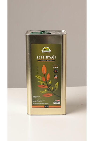 Taze Dükkan Gemlik Yöresi Soğuk Sıkım Zeytinyağı 5 Lt - 2024 Hasadı