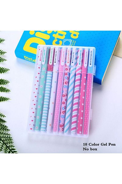 Choice Multi-Colored qingxin suihua A 10 Pcs/Set Colored 0.38mm Ink Flamingo Unicorn Gel Pen Animal Starry