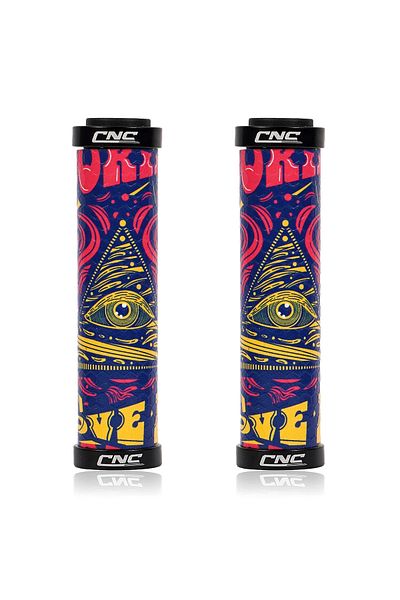 Choice Demon eye CNC Bicycle Handlebar Grips Ultraight Mountainbike Lenker Grip Anti-skid Schock-absorbier