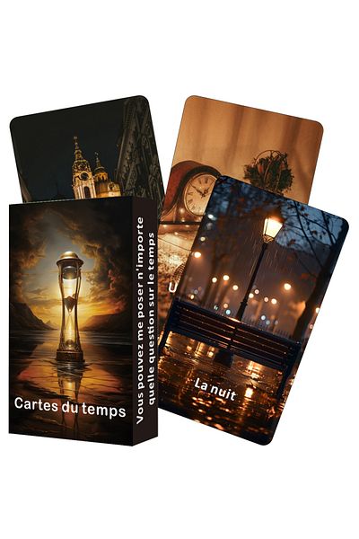 Choice A619 French Tarot Cards, Time Oracle Cards, Divine Timing Oracle Deck, Answers to All Your Timing Re