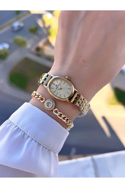 Daniel Klein Steel Cord 30 Mt Water Resistant 2 Years Warranty Women Wrist Watch+Bracelet Bfg10758.4