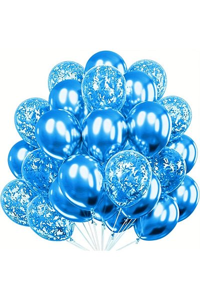 Choice As Picture Blue Golden Silvery Rose Golden Rose Red Blue Multiple metal balloons - confetti, s