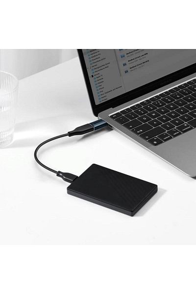 Baseus Adaptor Baseus ZJJQ000003, USB Type-C la USB-A/USB 3.1, 10Gb/s, Albastru