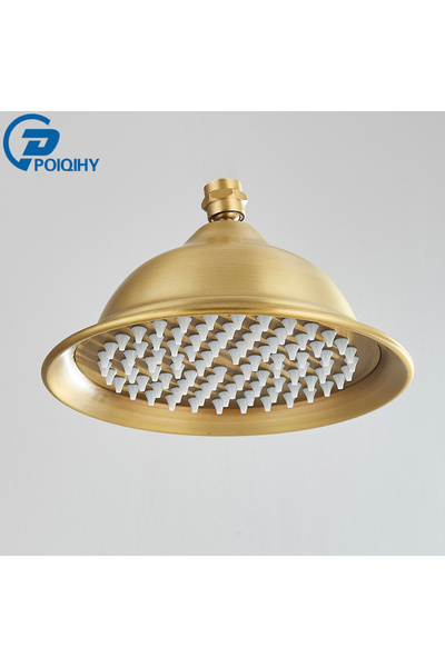 Choice5 رأس دش مطري ذهبي من النحاس العتيق مقاس 8 بوصات من POIQIHY، رأس صنبور ...