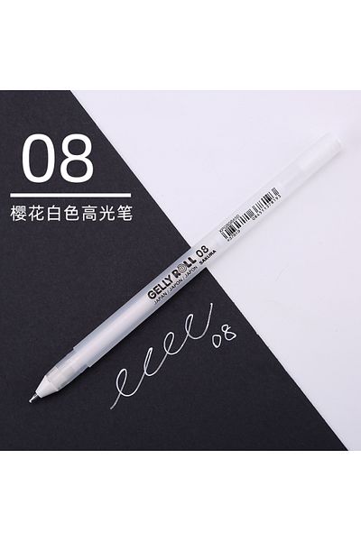 Choice 1pc White 08 1/3PCS SAKURA Gelly Roll Gel Pens Highlight Marker for Journaling Art Drawing Classic W