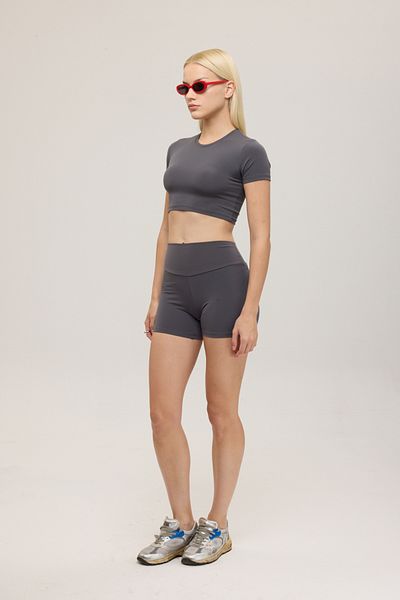 SHEISMONO Pantaloni scurți confort cu talie înaltă Leggings afumati