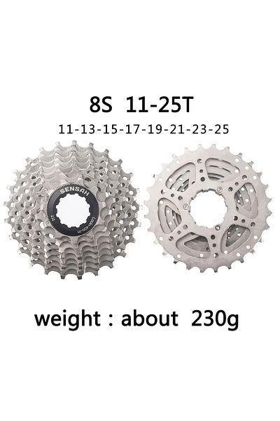Choice 8 Speed 11-25T SENSAH 8/9/10/11 Speed Road Bike Cassette 11V 23T/25T/28T/30T/32T/34T/36T Bicycle Fre