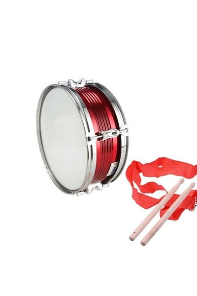 Audiosat Drum, 34cm, red, carolers, harness, 2 sticks