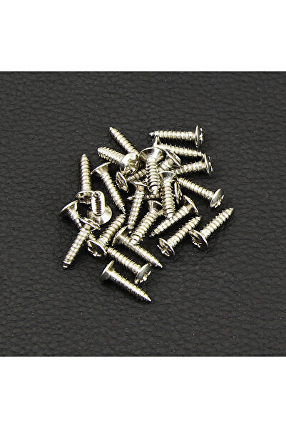 Choice1 25pcs Chrome FLEOR 25PCS Guitar Pickguard Mounting Screws for Electri...