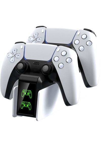 Choice FC400 NO RGB Charger Controller Charging Station For PlayStation 5 Dual Fast Charger LED Indicator C