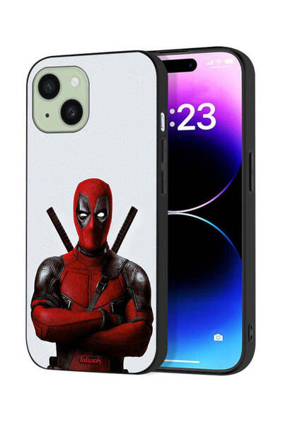 Tolwak غطاء حماية لجهاز آيفون 15 من آبل بتصميم ديدبول