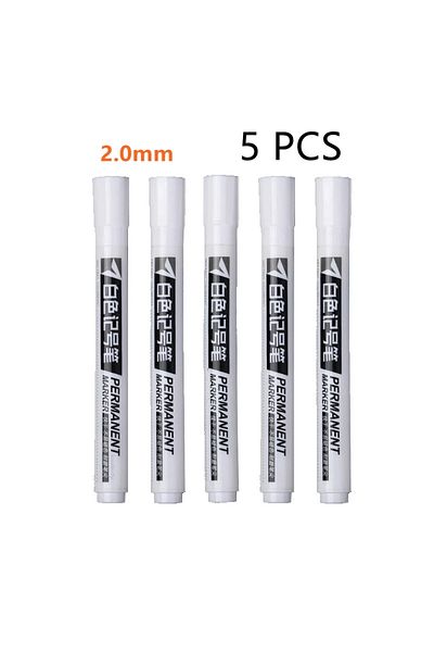 Choice 5pcs 1/3/5pcs White Marker Paint Pens Waterproof Rubber Permanent Marker Pen Car Tyre Tread Environm