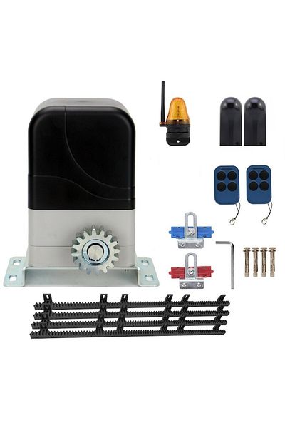 oem home Power Gate 300 Kg Sliding Gate Automation Kit with lamp, photocells and rack