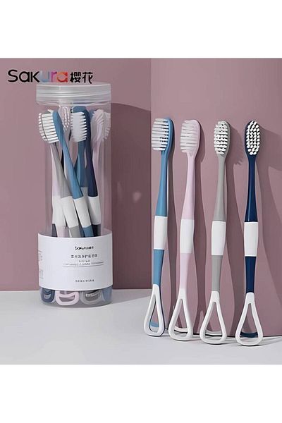 Sakura Shop Sakura Clean Toothbrush - Pack of 10 Pieces - Cover F-201