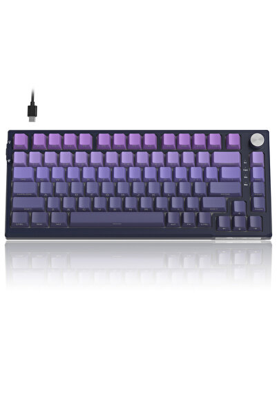 Choice Blue Whale Switch MageGee SKY81 75% Mechanical Gaming Keyboard, RGB Gasket Hot Swappable Wired Custo