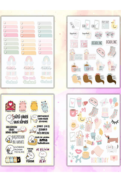 Mielibon دفتر ملصقات DIY 16 صفحة | 600+ ملصق