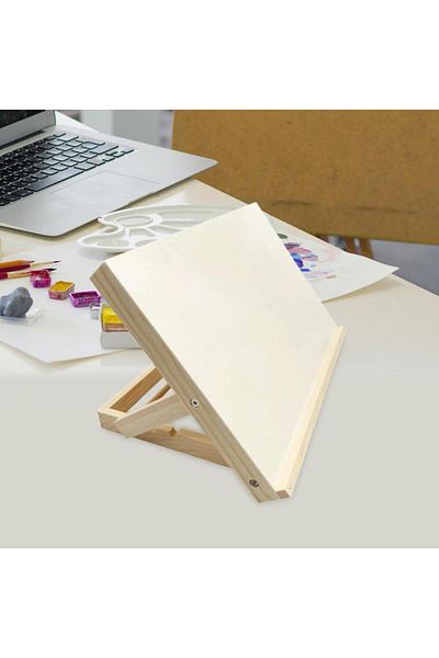 Choice حامل رسم خشبي خفيف الوزن قابل للتعديل، حامل رسم خشبي قابل للطي لسطح الطاولة، لوازم فنية للرسامين والطلاب الفنيين