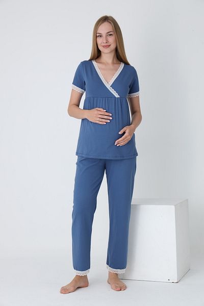 Miss Dünya Lissa Maternity and Pregnant Pajamas Set Suitable for Breastfeeding