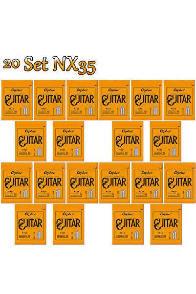 Choice11 مجموعة من 20 وترًا من أوتار الجيتار الكلاسيكي أورفي NX35 10/50، مصنو...
