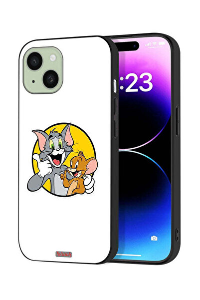 Tolwak غطاء حماية لجهاز آيفون 15 من آبل بتصميم توم وجيري