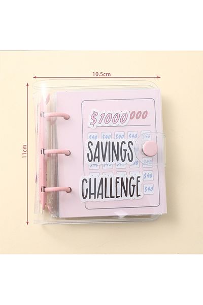 Choice pink 1000 Savings Challenge Binder , Money Saving Binder, Savings Challenges Book with Envelopes, En