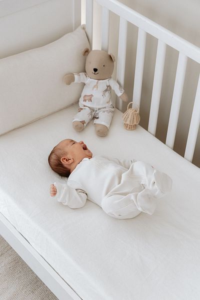 Tuğba Kuğu Zippered Booties Baby Jumpsuit - Pureline Series - Stone Color