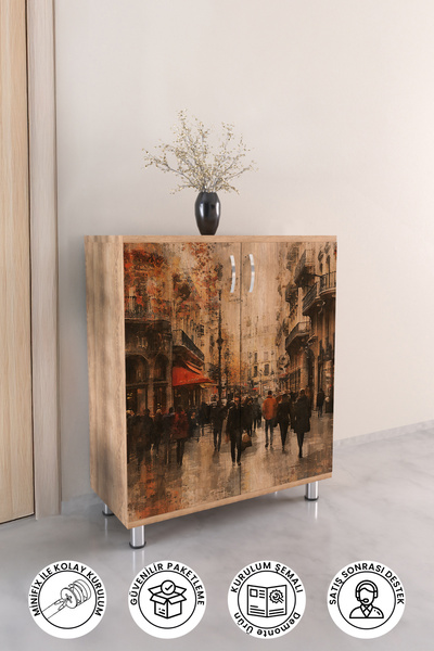 hediye kapında City Vibe 4 Raflı Çok Amaçlı Ayakkabı Dolabı Antre Hol Ayakkab...