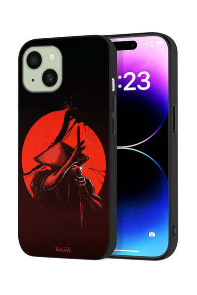 Tolwak غطاء حماية لجهاز آيفون 15 من آبل بتصميم محارب السيف