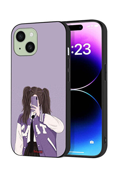 Tolwak غطاء حماية لجهاز Apple iPhone 15 لالتقاط صور سيلفي